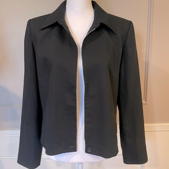 Pendleton Jackets & Blazers - Vintage Pendelton wool full zip jacket Knockabouts 8 black Made in USA moto